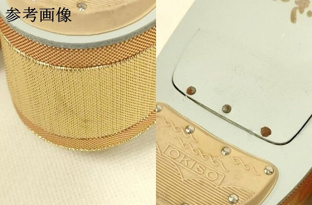 平和屋着物▼和装小物 和装バッグ・草履セット おき宗 ハンドバッグ クラッチバッグ 飛鶴宝尽くし ラインストーン 逸品 AABL7116ay