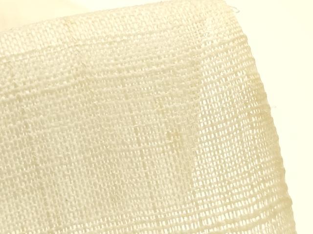 平和屋着物●夏物 本麻白上布 反物 着尺 生成り色 逸品 未使用 AABL7131ay