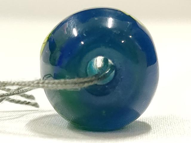 平和屋本店▼和装小物 翠嵐工房 帯留め 蜻蛉玉 逸品 未使用 AABL7140ay