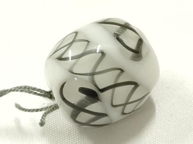 平和屋本店▼和装小物 翠嵐工房 帯留め 蜻蛉玉 逸品 未使用 AABL7141ay