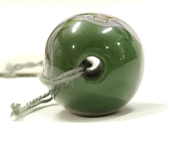 平和屋本店▼和装小物 翠嵐工房 帯留め 蜻蛉玉 金彩 逸品 未使用 AABL7149ay