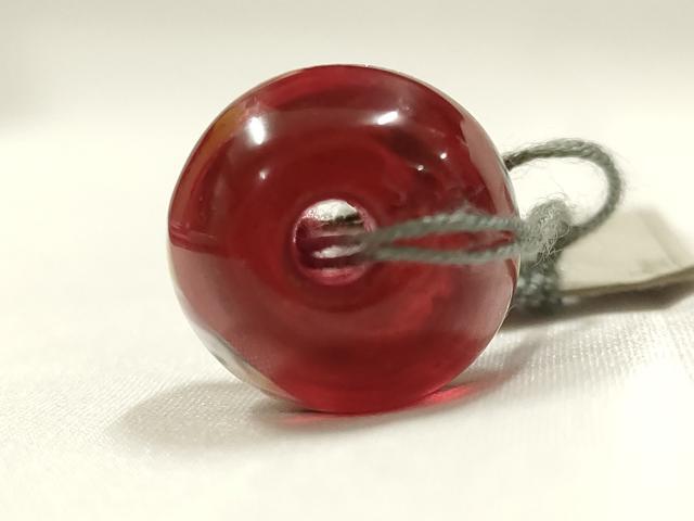平和屋本店▼和装小物 翠嵐工房 帯留め 蜻蛉玉 銀彩 逸品 未使用 AABL7153ay