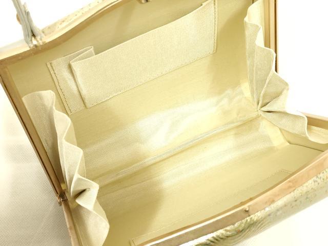 平和屋着物▼和装小物 和装バッグ・草履セット 金鷲本舗 東京謹製 キンワシ印 ハンドバッグ 金彩 逸品 AABL7175ay
