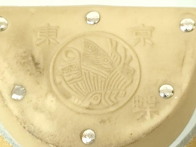 平和屋着物▼和装小物 和装バッグ・草履セット 神田胡蝶 ハンドバッグ 束ね熨斗文 金糸 帯地使用 逸品 AABL7184ay