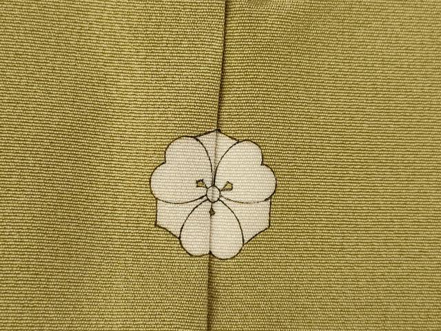 平和屋着物●豪華色留袖 作家物 駒刺繍 地紙女人花文 ロング丈 正絹 逸品 AABL7221ck