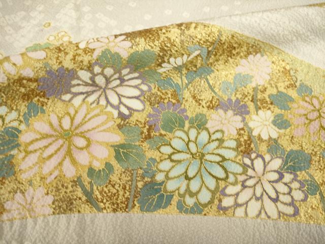 平和屋着物●訪問着 駒刺繍 松竹梅 金彩 正絹 逸品 AABL7229ck