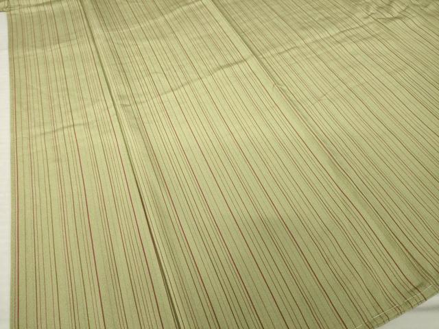 平和屋着物●上質な小紋 縞 正絹 逸品 未使用 AABL7239ck