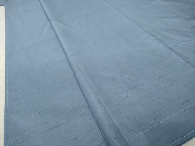 平和屋着物●本加賀友禅作家 成竹登茂男監修 白山紬 色無地 紺鼠色 正絹 逸品 AABL7244ck