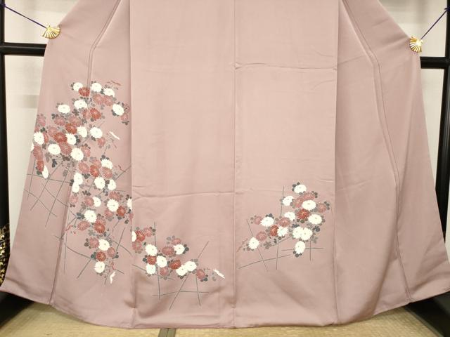 平和屋着物●訪問着 友禅 草花文 正絹 逸品 AABL7253ck