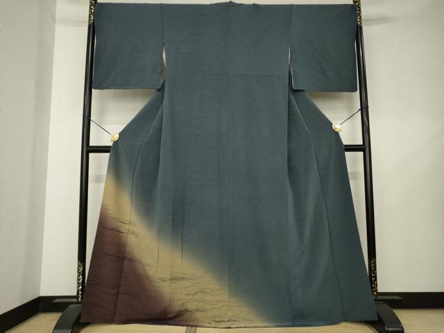 平和屋着物●色留訪問着 霞文 暈し染め 正絹 逸品 AABL7256ck