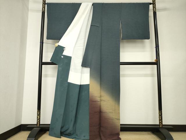 平和屋着物●色留訪問着 霞文 暈し染め 正絹 逸品 AABL7256ck