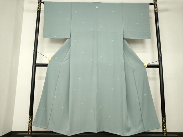 平和屋着物▼上質な小紋 小花文 豆がら茶色 正絹 逸品 未使用 AABL7260ck
