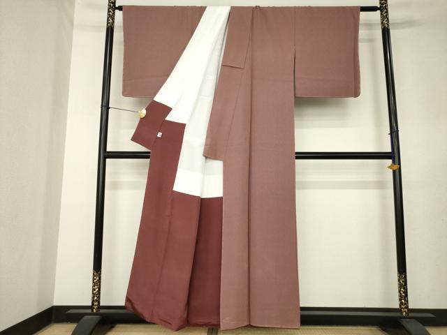 平和屋着物●伝統工芸師 服部光擴 角通し 正絹 逸品 未使用 AABL7262ck
