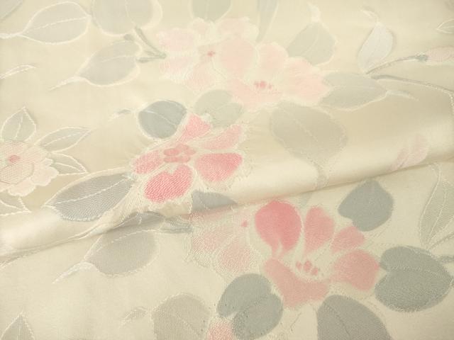平和屋着物●上質な小紋 絞り 地紋起こし 草花文 正絹 逸品 AABL7268ck