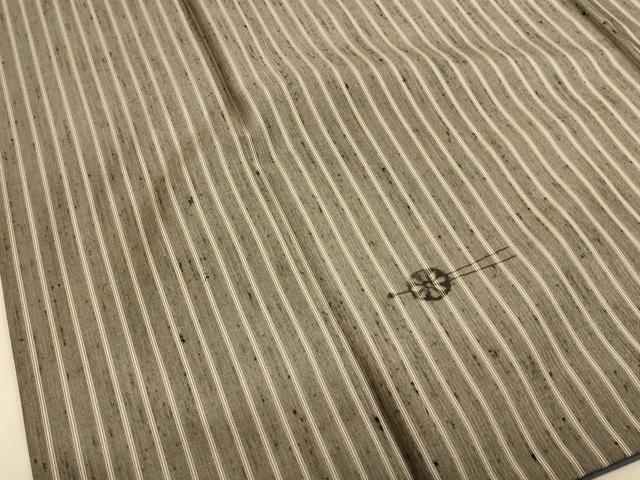 平和屋着物■上質な紬 間道 簪 正絹 逸品 AABL7309br