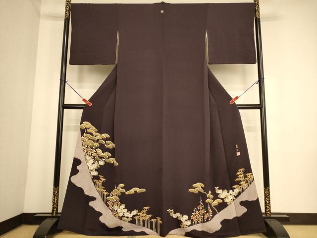 平和屋着物■皇室献上作家 熊谷慶雲 色留袖 松竹梅文 金彩 正絹 逸品 AABL7314br
