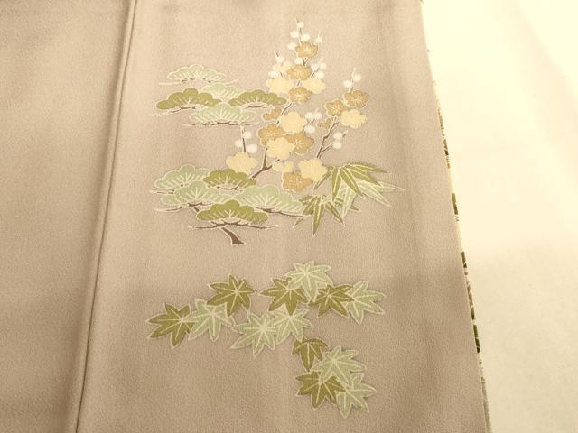 平和屋着物■豪華色留袖 松竹梅風景文 正絹 逸品 AABL7315br
