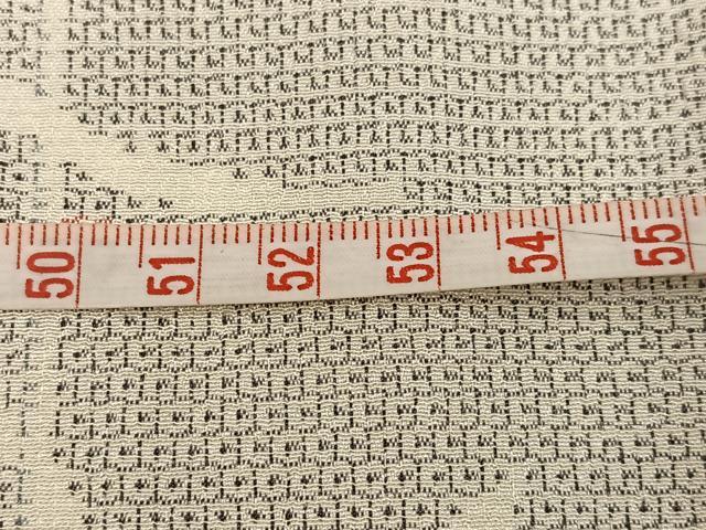 平和屋着物●本塩沢 150亀甲 草木文 証紙付き 正絹 逸品 AABL7328ph