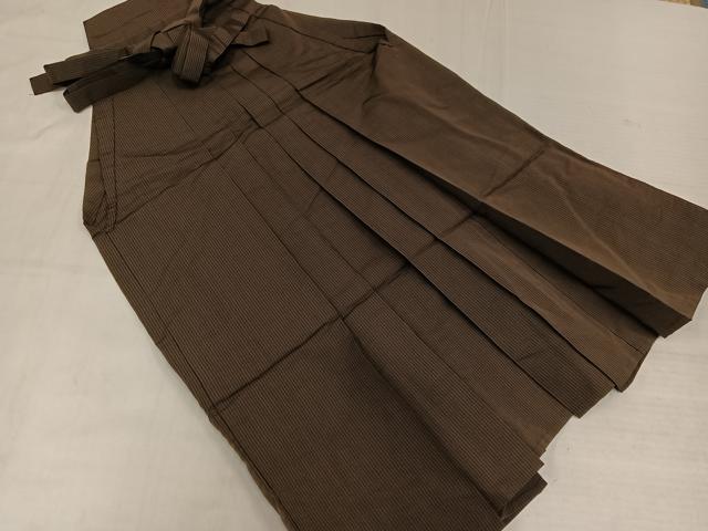平和屋着物●男性 行灯袴 縞 正絹 逸品 AABL7334ph