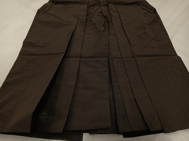 平和屋着物●男性 馬乗り袴 縞 正絹 逸品 AABL7336ph