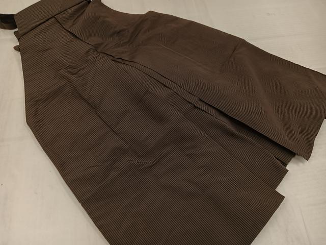 平和屋着物●男性 馬乗り袴 縞 正絹 逸品 AABL7336ph