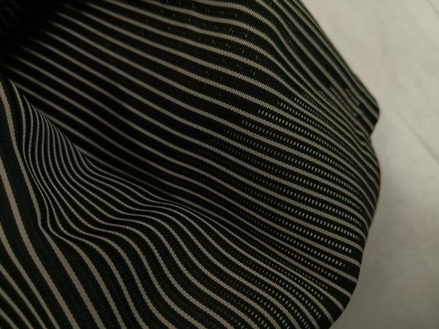 平和屋着物●男性 夏物 創業100年 毘龍織 安部吉 縦絽 馬乗り袴 縞 正絹 逸品 AABL7337ph