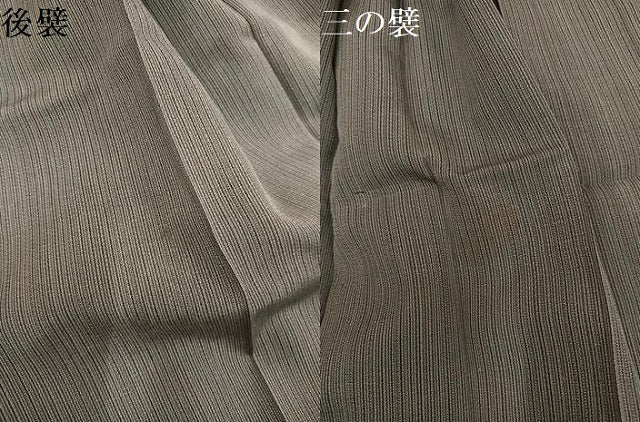 平和屋着物●男性 夏物 行灯袴 縦絽 縞 正絹 逸品 AABL7341ph
