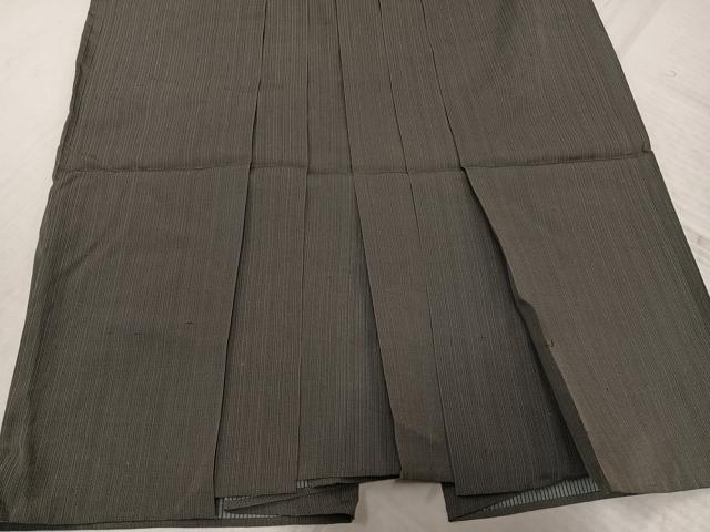 平和屋着物●男性 夏物 行灯袴 縦絽 縞 正絹 逸品 AABL7341ph
