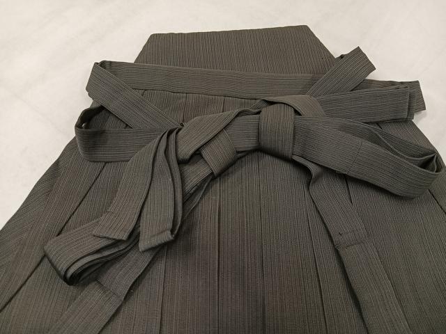 平和屋着物●男性 夏物 行灯袴 縦絽 縞 正絹 逸品 AABL7341ph