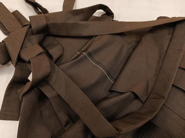 平和屋着物●男性 行灯袴 縞 正絹 逸品 AABL7342ph