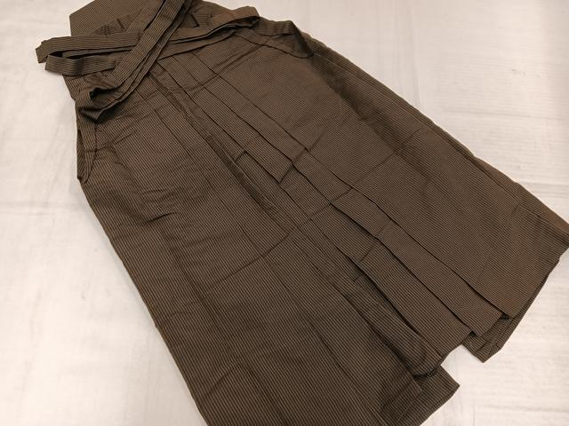 平和屋着物●男性 行灯袴 縞 正絹 逸品 AABL7344ph