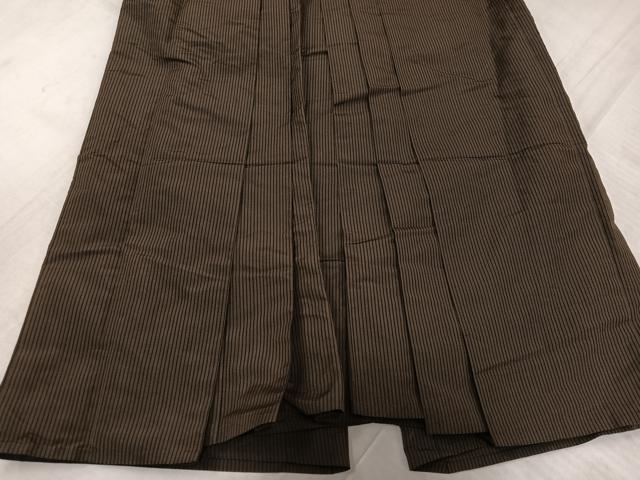 平和屋着物●男性 行灯袴 縞 正絹 逸品 AABL7344ph