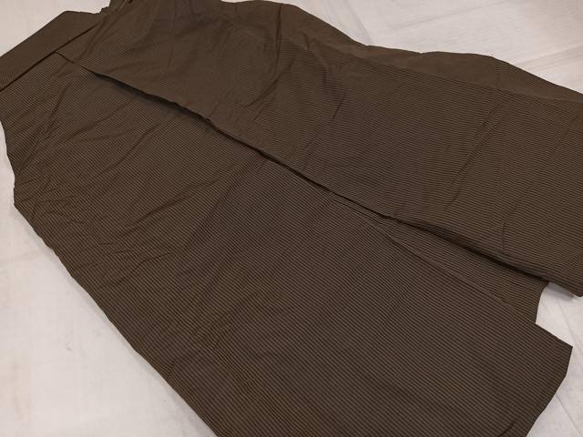 平和屋着物●男性 行灯袴 縞 正絹 逸品 AABL7344ph