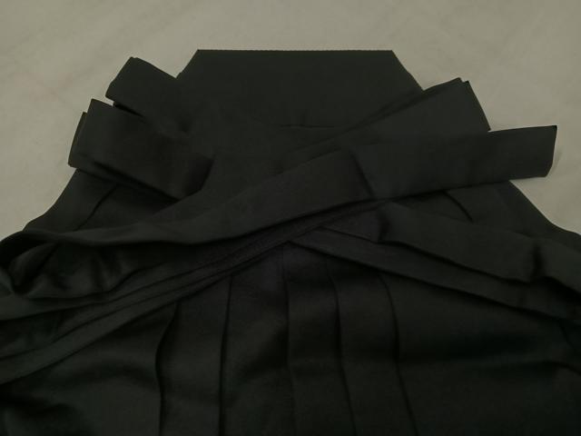 平和屋着物●男性 馬乗り袴 黒色 洗える着物 AABL7346ph
