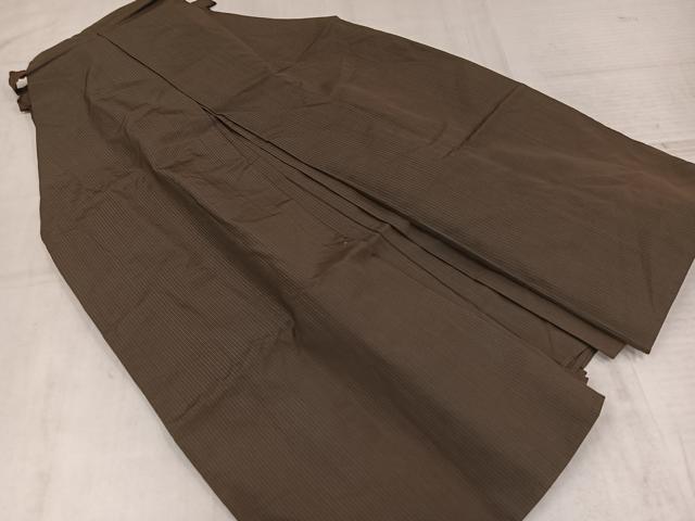 平和屋着物●男性 行灯袴 縞 正絹 逸品 AABL7347ph