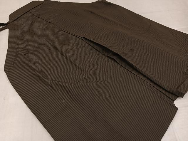 平和屋着物●男性 行灯袴 縞 正絹 逸品 AABL7350ph