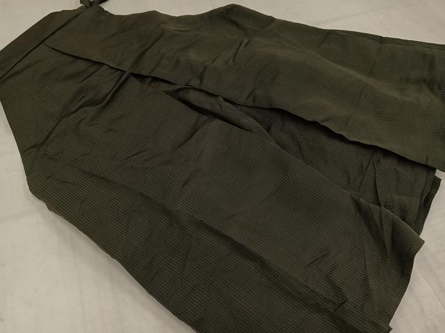 平和屋着物●男性 馬乗り袴 縞 正絹 逸品 AABL7362ph