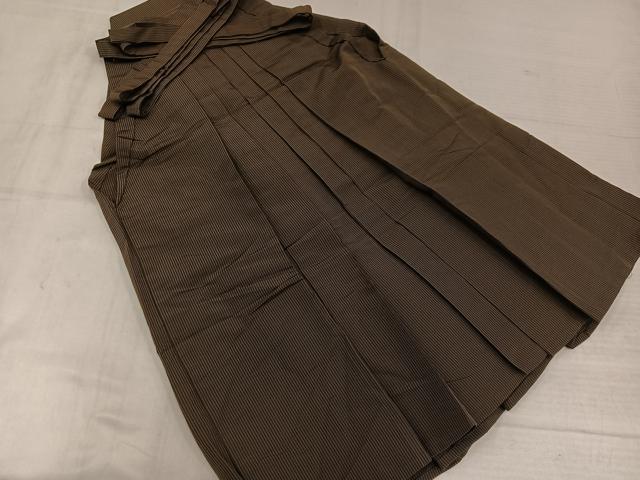 平和屋着物●男性 行灯袴 縞 正絹 逸品 AABL7365ph