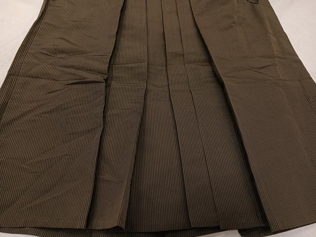 平和屋着物●男性 行灯袴 縞 正絹 逸品 AABL7365ph