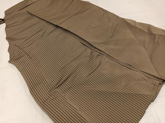 平和屋着物●男性 馬乗り袴 縞 正絹 逸品 AABL7366ph