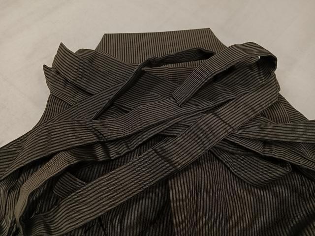 平和屋着物●男性 行灯袴 縞 正絹 逸品 AABL7371ph