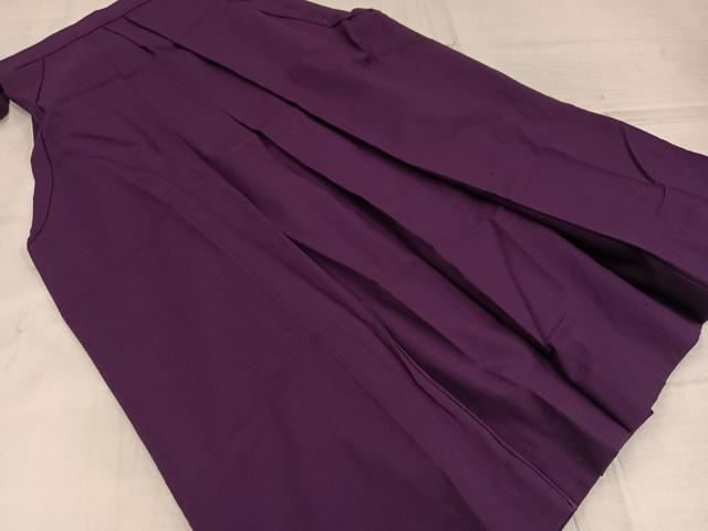 平和屋着物●女性 行灯袴 色無地 葡萄色 AABL7373ph