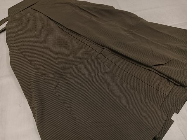 平和屋着物●男性 行灯袴 縞 正絹 逸品 AABL7374ph