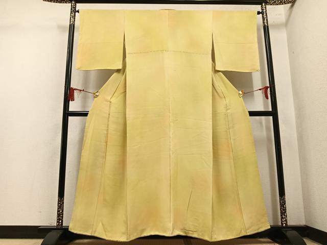 平和屋着物●上質な小紋 青海波地紋 暈し染め 正絹 逸品 AABL7392ph