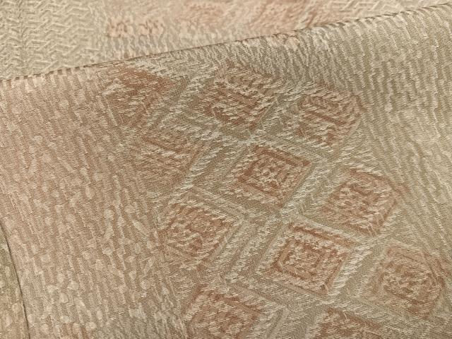 平和屋着物●上質な小紋 菱文 正絹 逸品 AABL7393ph
