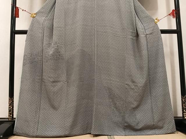 平和屋着物●江戸小紋 訪問着 寄せ小紋柄 正絹 逸品 AABL7407ph