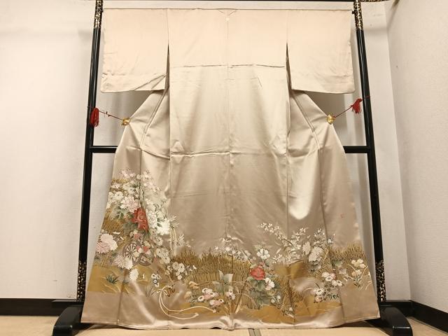 平和屋着物●豪華色留袖 作家物 花車文 松坂屋扱い 正絹 逸品 AABL7441ph