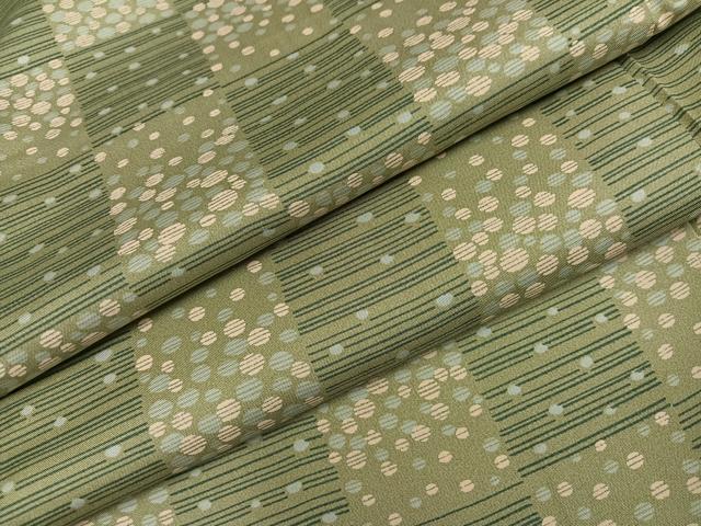 平和屋着物●本場大島紬 染大島 市松文 正絹 逸品 AABL7445ph