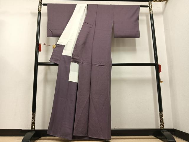 平和屋着物●江戸小紋 極小鮫小紋柄 正絹 逸品 AABL7470ph