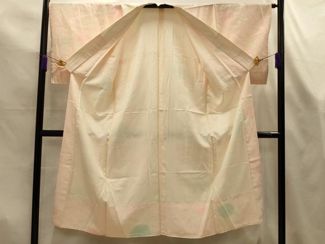 平和屋着物■長襦袢 袷 流水花文 暈し染め 正絹 逸品 AABL7502sx